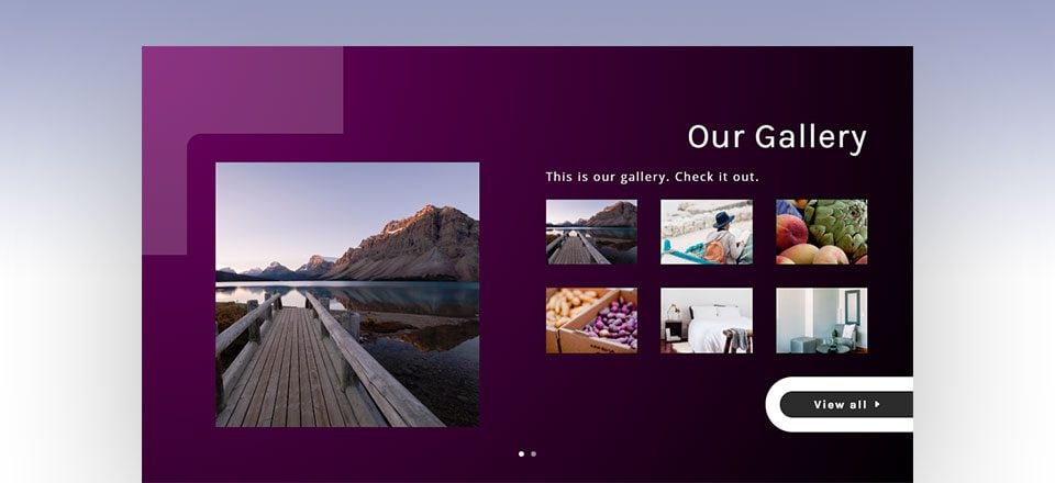 Slider de imágenes y galerías en sitios web